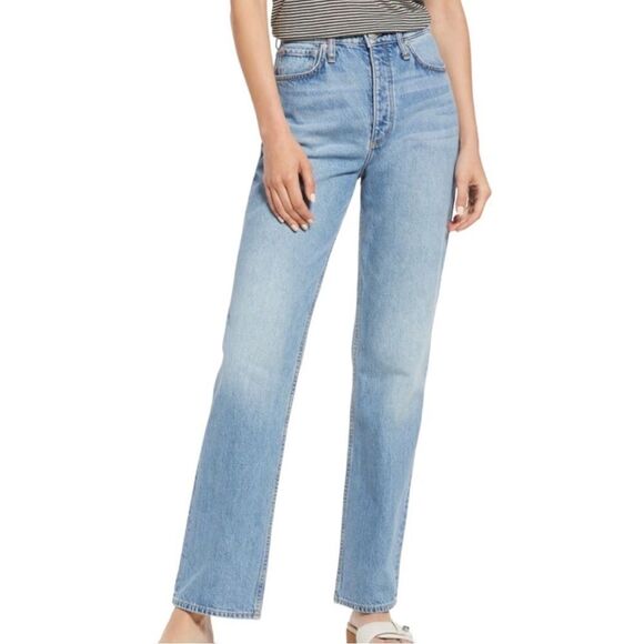 Rag & Bone Alex High Rise Straight Jeans Size 29 Women's Blue Jeans - Picture 1 of 11